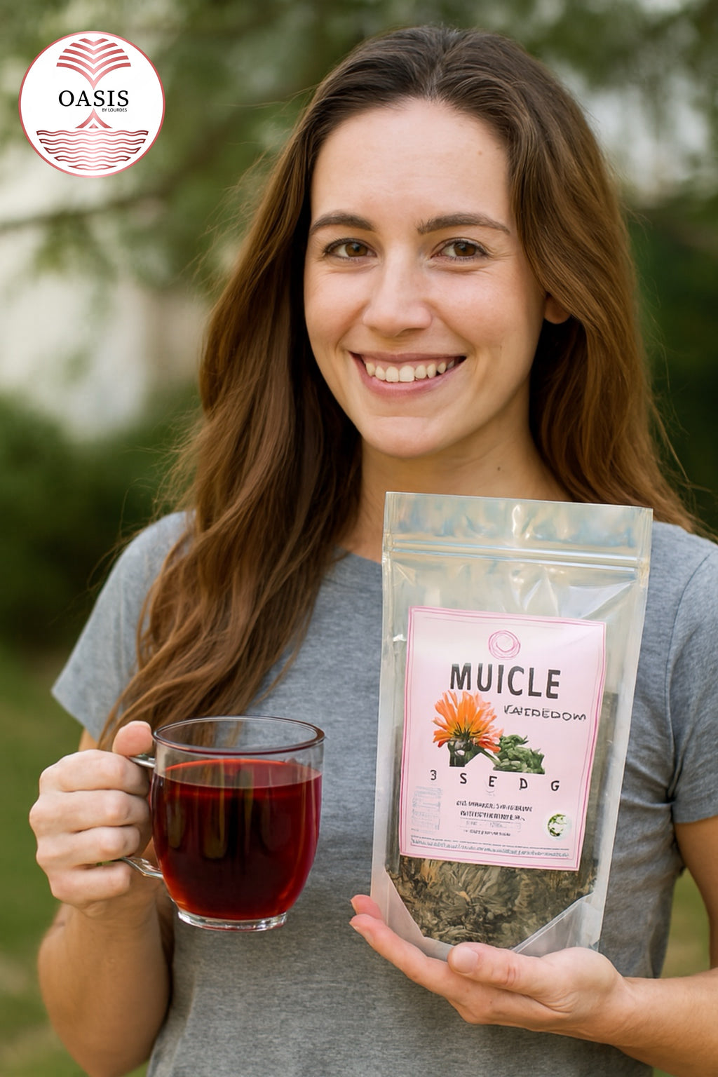 Oasis Muicle Dried Leaves Herbal Tea 4oz - Refreshing Natural Tea for Everyday & Special Occasions, Loose Leaves for Easy Brewing Flavor Spice