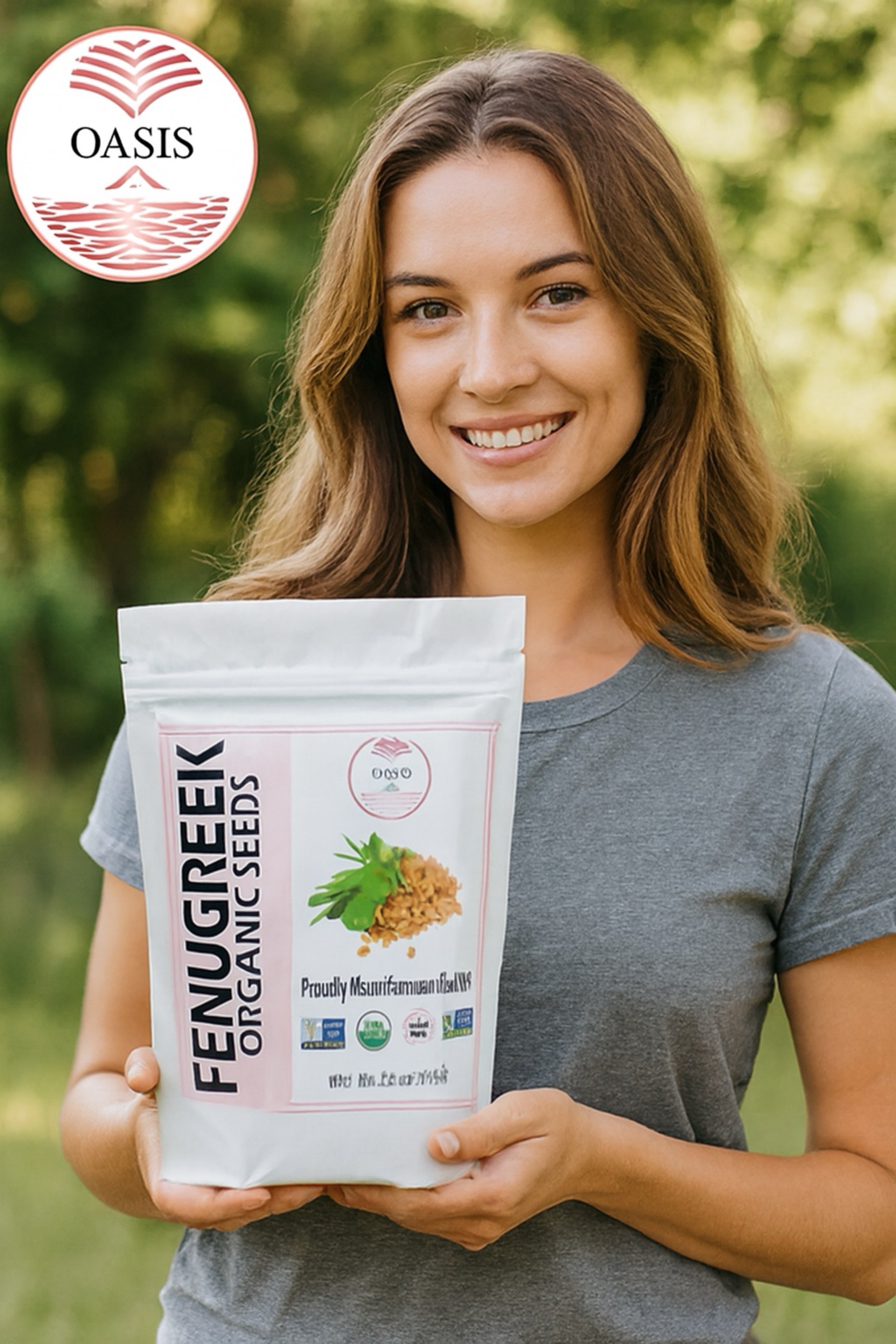 Oasis Fenugreek Organic Seeds  Pure, natural, and high quality. Supports , energy, and wellness from within.  Dietary Supplement Fitness Healthcare