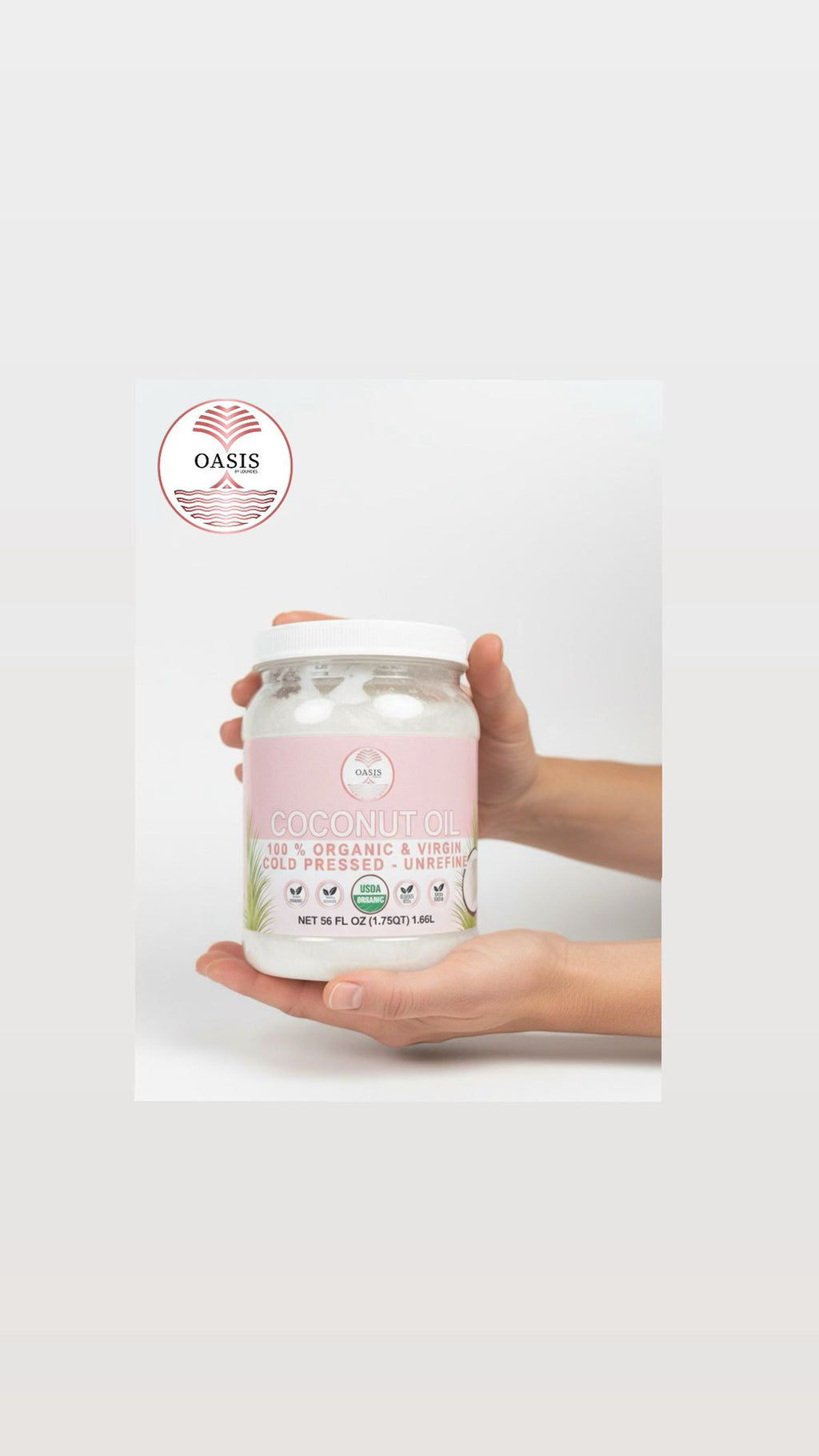 Oasis Coconut Oil  Organic Cold-Press Virgin